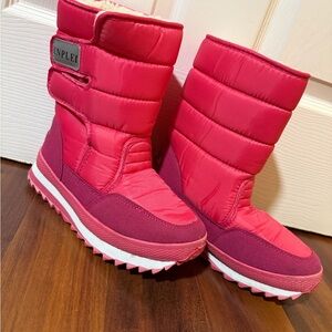 Enplei Women's Red Winter Boots